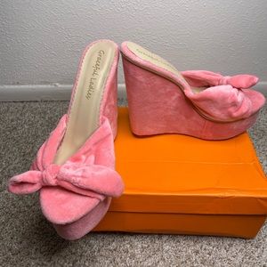 Pink Platform Wedges